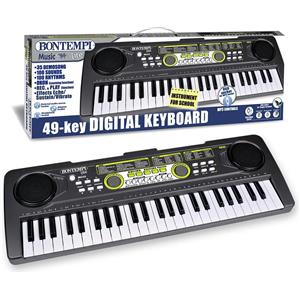 BONTEMPI Tastiera Musicale Didattica Bontempi 49 Tasti con Presa USB - 52x18x5 cm