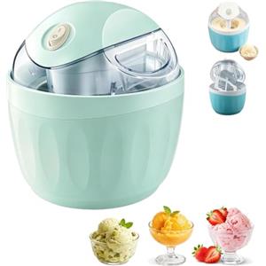 BTRHTOX mini gelatiera portatile,gelatiera monoporzione,mini ice cream maker (B) | mini gelatiera autorefrigerante,mini macchina del gelato,per una porzione singola di gelato,yogurt congelato per cucina