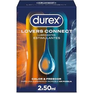 Durex Lovers Connect - Calore e Freschezza - Lubrificante per Lei e per Lui 2 x 50 ml