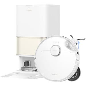 dreame L50 Ultra CE Robot Aspirapolvere e Lavapavimenti, Aspiraz. 28.000 Pa | Lavaggio Caldo 80°C, Spazzola Laterale Estensibile e Mocio, Stazione Base Unica, Sollevamento Mocio 10,5mm, Controllo da App