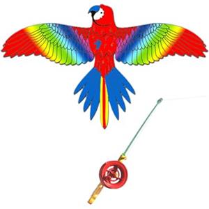 TQUXNGA Canna da Pesca con aquiloni dinamica, 35CM Colorful, A | Aquiloni dinamici con canna da pesca, giocattolo volante facile per bambini, giocattolo per vacanze