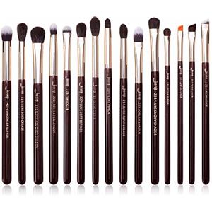Jessup Set pennelli occhi 15pz ombretto eyeliner correttore T284 | Con etichetta, pelo misto morbido, sfumatura uniforme e definizione precisa per look smokey e naturali