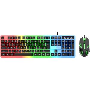 XITEA Retroilluminato a LED di Grandi Dimensioni USB Con Cavo Meccanico Sensazione Multimedia PC Gaming Tastiera Combo Ufficio Per Lavoro USB Set