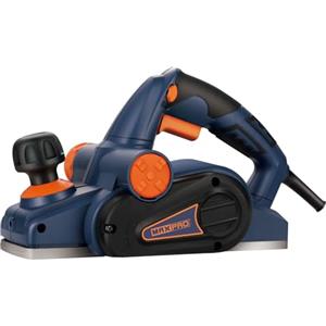MAXPRO Pialla elettrica da 710 W, 16500 giri/min, larghezza pialla: 82 mm, con lame intercambiabili, lama regolabile da 0 a 2 mm, per legno, piallatrice manuale da 220 a 240 V, strumento professionale