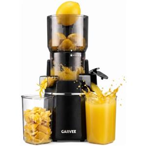Garvee Estrattore di succo lento, 250 W, spremiagrumi elettrico a freddo | Alte prestazioni: filtro in acciaio inox da 0,2 mm + vite a spirale spreme fino al 20% in più di succo rispetto agli