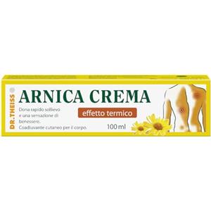 Dr. Thiess Dr. Theiss Arnica Crema Effetto Termico - Crema Riscaldante 100 ml - Dona Sollievo e Benessere - Coadiuvante per la Pelle del Corpo, con Peperoncino, Canfora e Oli Essenziali di Rosmarino e Abete