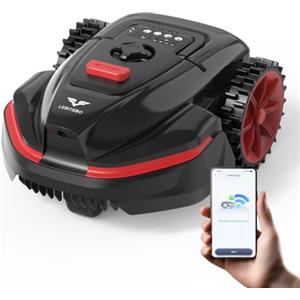 LEBOSBO V3 Robot Tagliaerba Senza Filo Perimetrale, Navigazione Visiva AI, 150+ Ostacoli, Controllo tramite App, Motore Brushless, 50 dB, Strisce Magnetiche, per Piccoli Giardini Pianeggianti