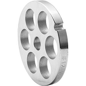 XuQiZZpp In Acciaio Inox Tritacarne Frantoio Mixer Tritacarne Piastra Disco 6/8/10/12/18mm Foro Accessori Da Cucina Sostituzione