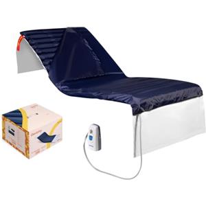 Geriafy Sena Materasso antidecubito con fodera impermeabile e compressore | Livello 2, protezione per cute fragile, 26 celle estraibili, fodera impermeabile, valvola CPR, dispositivo medico Classe I