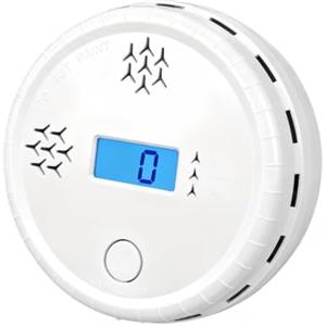 YZIF Monitor rilevatore di monossido di Carbonio, Allarme monossido di Carbonio Portatile, Allarme monossido di Carbonio Domestico, Conforme alla norma EN50291