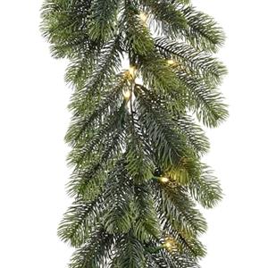Kaemingk Ghirlanda natalizia 180 cm con luci 168 punte d. 30 cm led 5 mm a batterie