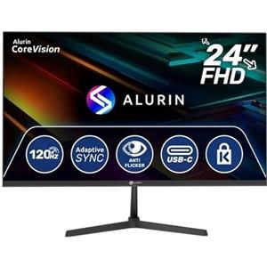 Alurin Monitor 27 Pollici 4K UHD CoreVision, AMD FreeSync, Eye Care, Low Blue Light, 60Hz, HDMI 2.0, DisplayPort 1.4, VESA 75x75, Monitor per Ufficio, Design, Editing e Multimedia