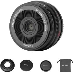 VILTROX AF 26mm F2.8 EVO Full-Frame Pancake Obiettivo per Nikon Z | Close-Up a 0,2m, Autofocus Silenzioso STM, Anelli di Apertura e messa a fuoco Indipendenti, Ultraleggero da 130g