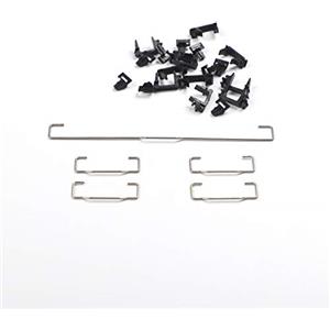 YMDK Costar Style - Stabilizzatori Costar con palo di bilanciamento sollevato, 6.25u 2u, per tastiera meccanica MX Filco (kit 1 per tastiera 60 87)