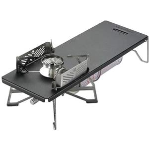 YRREATY Tavolo da Portatile versatile per esterni Cucina | Set portatile con tavolo da cucina esterni, fornello a gas e tavolo pieghevole per .