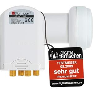 RED OPTICUM Opticum Quad LNB - LQP-04H - Contatti dorati (Full HD, 3D)