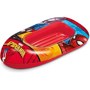 Mondo Toys - Spiderman Boat - Canotto con base gonfiabile, Gommone per Bambini, Misura 112 cm - PVC Termosaldato Resistente - 16930