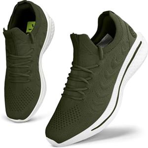 Giniros Scarpe Donna Sneakers da Ginnastica Running Corsa Camminata Tennis | Mesh Traspirante, Slip-On Con Lacci, Memory Foam, Suola EVA Antiscivolo, Leggera, Lavoro, Viaggio, Sport, Camminata