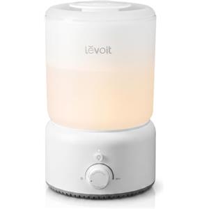 Levoit Umidificatore d'aria 3,2 L, ≤23dB, NeoClassic 350, Bianco | Umidificatore D'aria per Bambini, 26h Autonomia, Lavabile in Lavastoviglie, 35m², Luce no Luce Blu e Diffusore Oli.