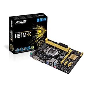 Asus 1150 H81M-K Scheda Madre, Nero