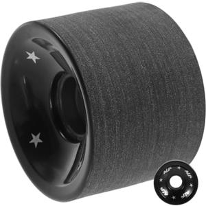 VOSAREA Ruote da Skateboard in PU 70x51mm per Longboard e Cruising | Finitura Nera Antiscivolo, Uso su Pista e Parco, Adatte a Principianti e Pattinatori Ricreativi