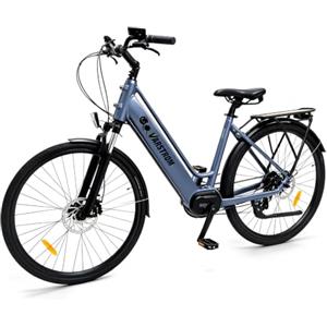 Varstrom 250W Bici Elettrica 700C da Citta mit Motore Centrale Akku 36V 13Ah | Ebike 700C da Città Adulti, Motore Centrale 250W, 8 Velocità, Display LCD, 25km/h, Autonomia 80-120km