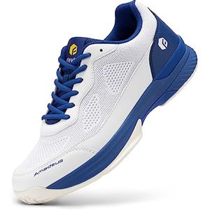 FitVille Extra Larghe Scarpe da Tennis da Uomo Scarpe da Interno Antiscivolo da Badminton Traspiranti Sneakers Comode per Il Fitness