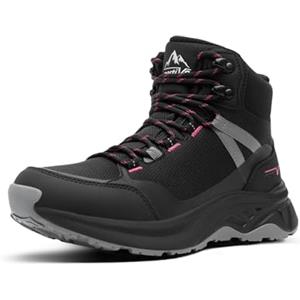 NORTIV 8 Scarponi da trekking da donna, impermeabili, leggeri, da trekking, comodi, antiscivolo, per campeggio, con cavità