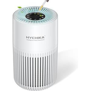 HYCHIKA BETTER TOOLS FOR BETTER LIFE Purificatore d'aria con HEPA Filtra il 99,97% di polvere e particelle fino a una dimensione di 0,3 micron, modalità sleep (20 dB) e modalità auto, tre velocità per uso domestico