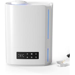 AROEVE 6L Ultrasuoni Umidificatore Ambiente 60h Autonomia Silenzioso 25dB | Controllo Umidità Intelligente, Diffusore di Oli Essenziali, Umidificatore a Ultrasuoni Top Fill per Bambini, Piante