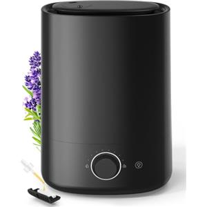 AROEVE Umidificatore Ambiente 5L Ugello 360° 50H Autonomia, 28dB Silenziose | a Nebulizzazione Ultrasonica con Diffusore di Oli Essenziali, Luci Notturne 28dB, per Camera da Letto Neonato, Piante