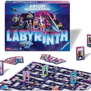 Ravensburger - Labyrinth K Pop Demon Hunters, Gioco da Tavolo 7+ | Gioco di strategia per 2-4 giocatori dai 7 anni. Sposta il labirinto, trova personaggi e tesori e raggiungi l'uscita.