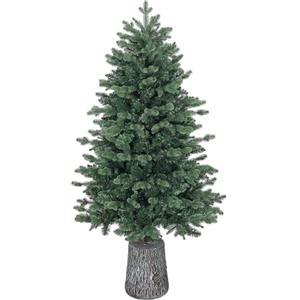HOMCOM Albero di Natale Artificiale 150cm 994 Rami Base Resina Verde | Albero di Natale Realistico, per Ufficio e Casa
