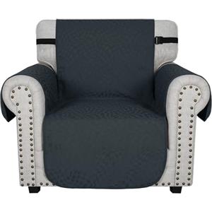 Ystyle Copridivano 1 Posto Con Braccioli, Copridivano Natalizio Antigraffio Gatto, Copripoltrona Universale, Copridivani Antiscivolo, Sofa Cover Per Cani, Copri Divani Antimacchia, Grigio Scuro