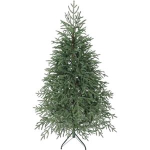 HOMCOM Albero di Natale 150 cm Artificiale con 1375 Rami Ignifughi Verde | Albero Abete di Natale Folto Realistico, Base in Metallo Pieghevole, Facile Montaggio, per Casa e Interni