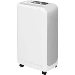 HOMCOM Deumidificatore Portatile 12L/24h per 18㎡ con 4 Funzioni Bianco | Serbatoio da 800mL, Deumidificatore Casa Muffa con Filtro, Maniglia, Display, Timer 24 Ore, Ruote, Spegnimento Automatico