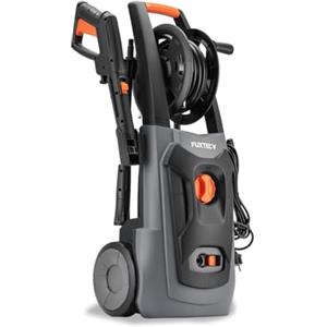 FUXTEC Idropulitrice Elettrica ad Alta Pressione FX-HDR1800 - 130 Bar | Potenza 1800 W - Tubo alta pressione 6 m - Serbatoio detergente - Ugello regolabile - Pulizia pratica per casa giardino