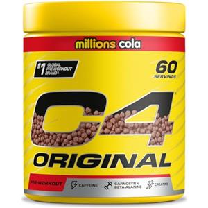 CELLUCOR C4 Original Pre Workout Powder, cola, 60 porzioni | Bevanda energetica pre-allenamento senza zuccheri in polvere con 150 mg di caffeina, 1500 mg di creatina monoidrato, 1600 mg di beta alanina