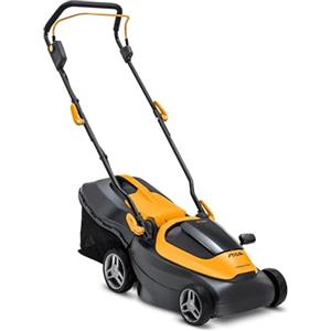 Stiga Tagliaerba a Batteria Collector 136e Kit, Per Giardini Fino a 250 m², Larghezza Taglio 34 cm, Batteria ePower da 20 V (2 x 2 Ah), 550 W, 2 Batterie e Caricatore Inclusi, giallo
