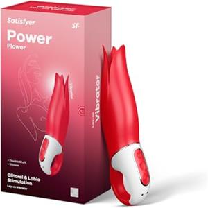 Satisfyer Vibes Power Flower | Sex Toys Vibromassaggiatore con 12 Programmi | Sex toy da donna | Impermeabile (IPX7) e ricaricabile | Silicone morbido e sicuro | Sex Toys Vibro-Masseur con 12 Programmi