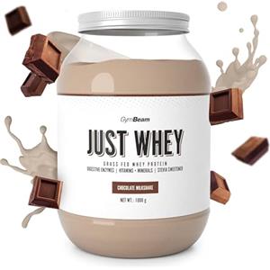 GymBeam Just Whey, Proteine in Polvere Multicomponente da Siero di Latte, Whey Protein, Concentrato e Idrolizzato, 22,4g Proteine per Dose (1000 g, Chocolate Milkshake)