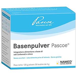 NAMED NATURAL MEDICINE NAMED Basenpulver Pascoe Polvere | Integratore Calcio Magnesio Zinco e Sodio | Per Equilibrio Acido-Base e Metabolismo Energetico | Supporto Ossa, Muscoli e Sistema Immunitario | 30 Bustine 4 g