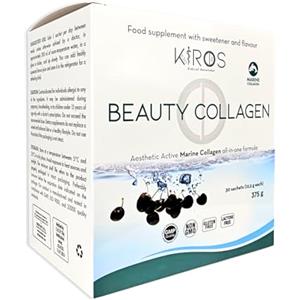 Kiros Diet KIROS BEAUTY COLLAGEN Collagene Marino Idrolizzato 10g | Integratore Collagene per Pelle, Capelli e Unghie con Acido Ialuronico, Vitamina C Naturale, Biotina e Zinco