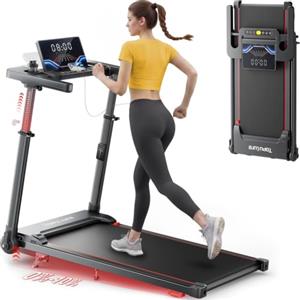 Toputure Tapis Roulant Elettrico con 10% Inclinazione, 12km/h Tapis Roulant Pieghevole con Pendenza, Walking Pad, App e Telecomando, Nessuna Installazione Richiesta, Design Salvaspazio per Casa e Ufficio