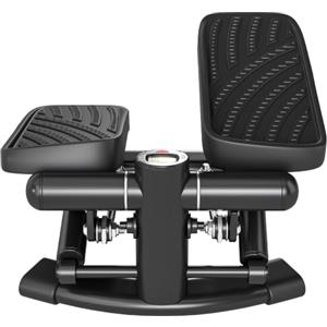 SPORTNOW Mini Stepper 2 in 1 Step Twist con Monitor LCD Altezza Regolabile | Stepper Fitness Casa, Pedali Grandi Antiscivolo, Allenamento Gambe Vita, Senza Montaggio, per Casa Palestra