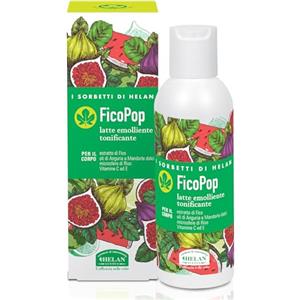 Helan I Sorbetti FicoPop - Crema Corpo Profumata Fluida con Vitamina C e E Antiossidante, Anguria e Fico, Crema Corpo Idratante Pelle Secca Naturale con Olio di Mandorle Dolci e Microsfere Riso, 150ml