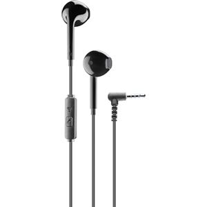 cellularline | VOICE CAPSULE | Auricolari a capsula con filo e microfono - Jack 3.5 mm - Colore Nero