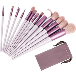 aweskmod Pennelli Trucco 13 Pezzi Set Viso e Occhi, Pennelli Make Up Professionali Set, Sintetico Contorno Fard Ombretti Correttori Fondazione Trucco Pennelli