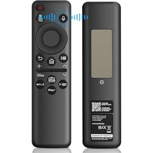 Satevol Telecomando di ricambio per Samsung BN59-01432A Telecomando Solare con Ricarica Vocale per Smart TV, Universale per Telecomandi TV LED Smart 4K HD TV Nero
