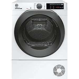 Hoover H-DRY 500 NDE H9A2TSBEXS-S - Asciugatore a pompa di calore, A++, 9 kg/WiFi + Bluetooth/AquaVision/portascarpe/mascherina con simbolo